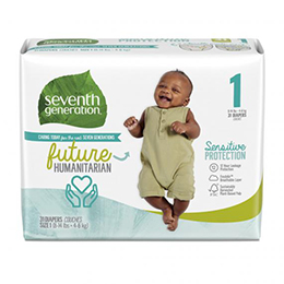 Sensitive Protection Baby Diapers Size 1