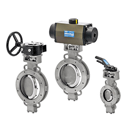 Double offset butterfly valves 401N series