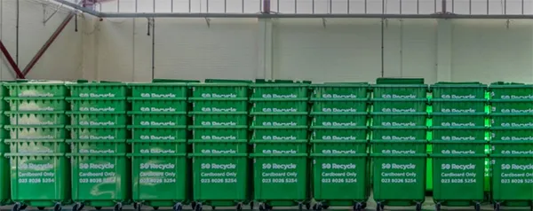 1100ltr cardboard only bins