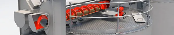 SPIROLINE® Horizontal-Inclined Shaftless Spiral Conveyors