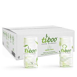 Tiboo® Toilet Tissue & Kitchen Rolls Combi Pack