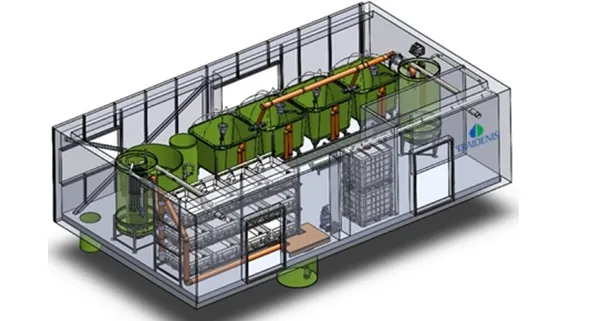 Closed recirculating system for fish farming