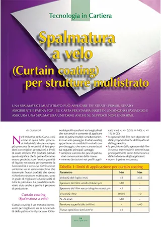 Curtain coating for multilayer structures