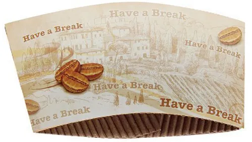 White Kraft Cup Sleeves