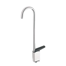 Haws 5551 Polished Chrome Plated Brass Self Closing Cold Water Gooseneck Glass Filler Sink Faucet