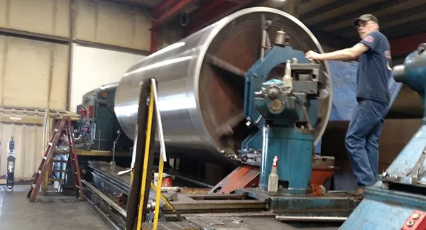 LARGE DIAMETER METAL TURNING