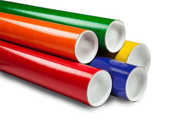 COLORED MAILING TUBES