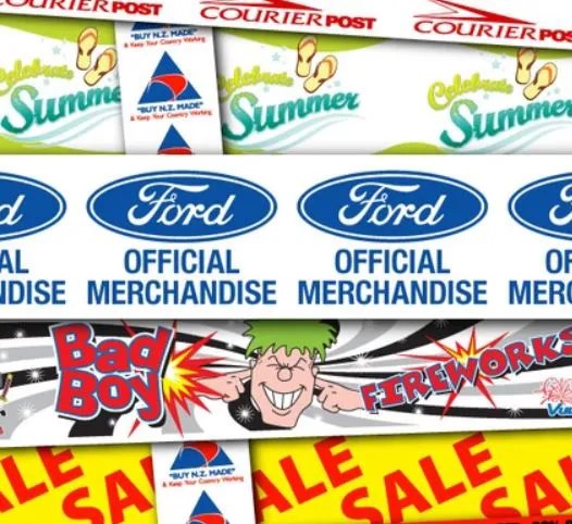 BANNERS, TAPES AND PALLET WRAP