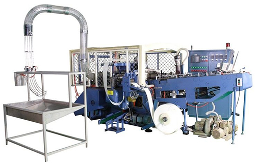 35kw Automatic High Speed Paper Container Making Machine with Flameless Hot Air Sealing